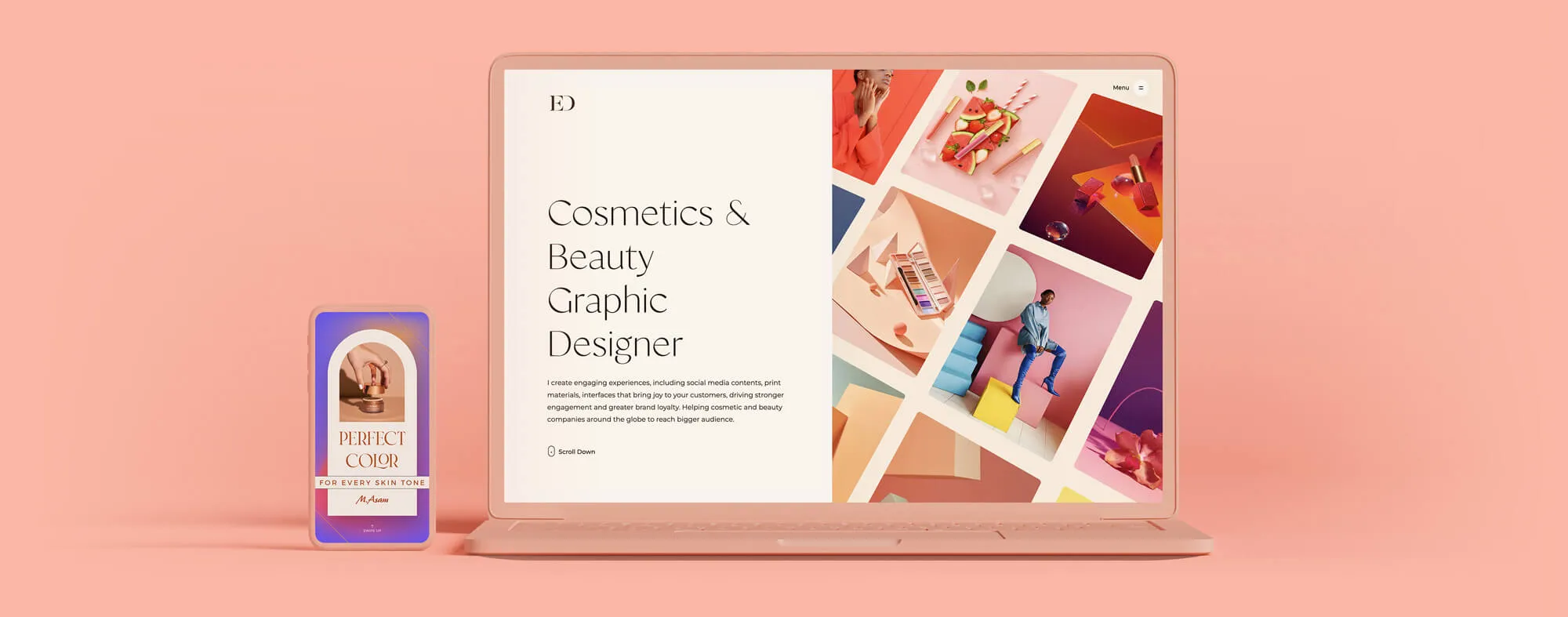 Cosmetic Designer Website